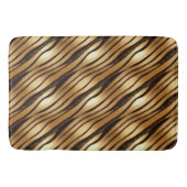 Goudbruine luipaard print strepen badmat (Voorkant)