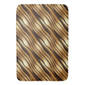 Goudbruine luipaard print strepen badmat (Voorkant Verticaal)