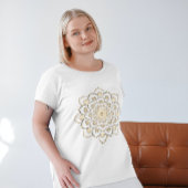 Goudbruine Mandala Grote Maat T-shirt