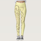 Goudbruine Mandala Leggings (Voorkant)