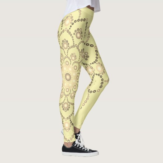 Goudbruine Mandala Leggings (Rechts)