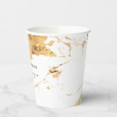 Goudbruine marmer papieren bekers (Links)
