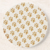 Goudbruine Schattigee poten Zandsteen Onderzetter (Voorkant)