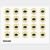 Goudbruine Shades Afstudeer Sticker (Vel)