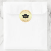 Goudbruine Shades Afstudeer Sticker (Tas)