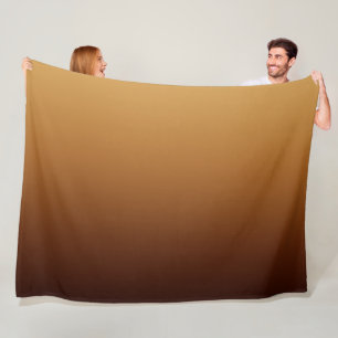 Goudbruine warme kleuren fleece deken