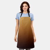 Goudbruine warme kleuren schort (Gedragen)