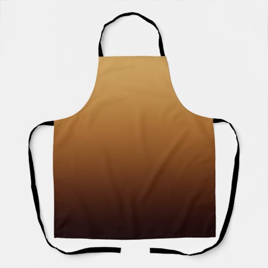 Goudbruine warme kleuren schort (Voorkant)