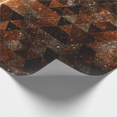 Goudbundel in een meetkundig dun universum cadeaupapier (Hoek)