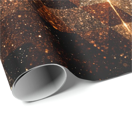 Goudbundel in een meetkundig dun universum cadeaupapier (Rol Hoek)