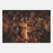 Goudbundel in een meetkundig dun universum inpakpapier vel (Voorkant 2)