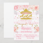 Goudcarrousel is een feestelijke uitnodiging. kaart (Voorkant / Achterkant)