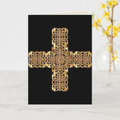 goudcelkruis wenskaart kaart (Gele Bloem)