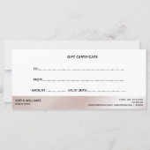 Goudcertificaat van Roos met driftig  - Creditcard (Achterkant)