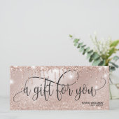 Goudcertificaat van Roos met driftig  - Creditcard (Staand voorkant)