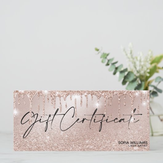 Goudcertificaat van Roos met driftig - Creditcard (Staand voorkant)