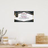 Goudcertificaat voor aangepaste waardering poster (Keuken)