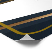 Goudcertificaat voor aangepaste waardering poster (Hoek)