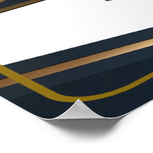 Goudcertificaat voor aangepaste waardering poster (Hoek)