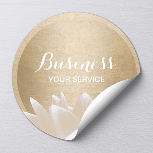 goudcirculaire Lotusventilator Ronde Sticker