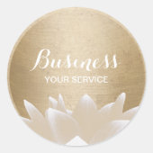 goudcirculaire Lotusventilator Ronde Sticker (Voorkant)