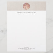 Goudcirkels en Confetti Briefhoofd Sjabloon (Voorkant)