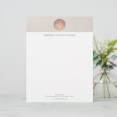 Goudcirkels en Confetti Briefhoofd Sjabloon (Staand voorkant)