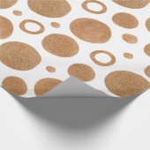 Goudcirkels en stippen cadeaupapier (Hoek)