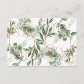Goudcirkels Eucalyptus Elegant Greenery Moss RSVP Kaartje (Achterkant)