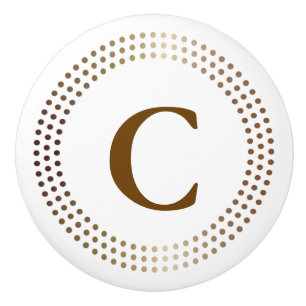 Goudcirkels met moderne Stippen Glam Decor Keramische Knop