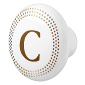 Goudcirkels met moderne Stippen Glam Decor Keramische Knop (Rechts)