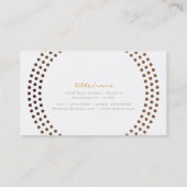 Goudcirkels met stippen Modern Stippen Visitekaart Visitekaartje (Achterkant)