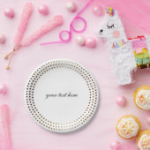 Goudcirkels moderne Borden van Stippen Papieren Bordje (Feest)