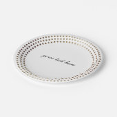 Goudcirkels moderne Borden van Stippen Papieren Bordje (Gekanteld)