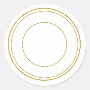 Goudcirkelvormige decoratieve sticker
