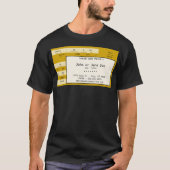 goudconcertkaartje t-shirt (Voorkant)