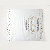 Goudconfetti-achtergrond voor diploma-uitreiking k wandkleed (Voorkant (horizontaal))