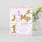 Goudconfetti Birthday Uitnodiging (Staand voorkant)