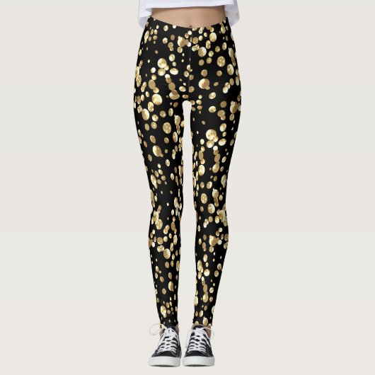 Goudconfetti. Leggings (Voorkant)