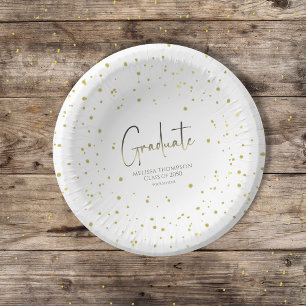 Goudconfetti Moderne Calligraphy Schrift voor Afge Papieren Kommen