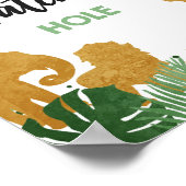 Gouddag in het water van de Hole Safari Poster (Hoek)