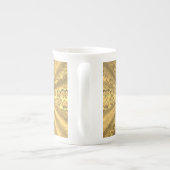 Gouddampmonogram Porselein Kop (Achterkant)