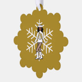 gouddanseres ornament kaart (Links)