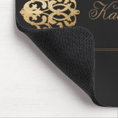 gouddecoratief ornament monogram muismat (Hoek)