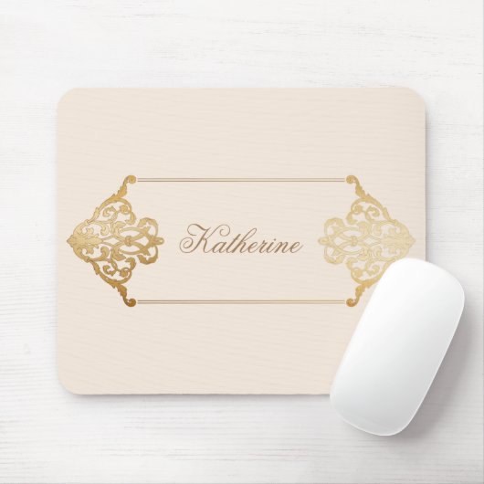  gouddecoratief ornament monogram muismat (Met muis)