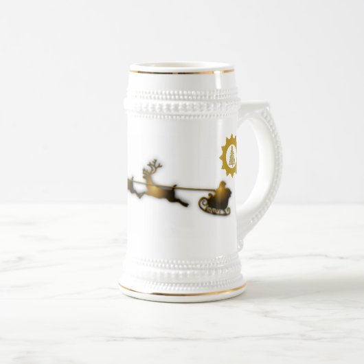 Gouddeer kerstkerstkerstklep bierpul (Voorkant rechts)