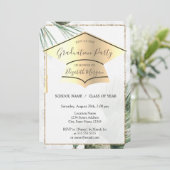 Gouddegraatkap, palmbladeren Afstuderen Kaart (Staand voorkant)