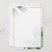 Gouddegraatkap, palmbladeren Afstuderen Kaart (Achterkant)