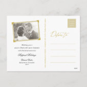 gouddeklaag als positief Prettige feestdagen (Achterkant)