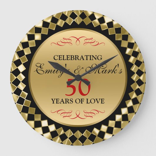 gouddiamanten en rode zwepen- 50e Jubileum Grote Klok (Voorkant)